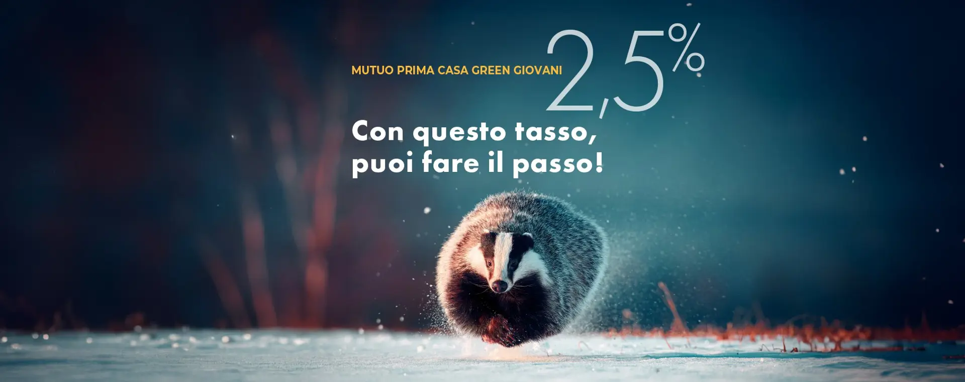 NUOVO MUTUO GIOVANI GREEN Dedicato agli under 36 per immobili con